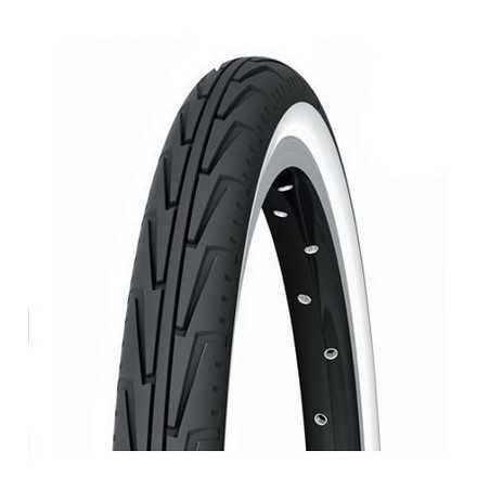 MICHELIN WHITE/BLACK BICYCLE TIRE 24x1-3/8 diabolo city 30810
