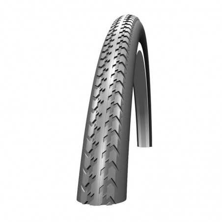 SCHWALBE Cubierta 24x1 3/8 K-GUARD HS127 Twinskin Active GRC Rígida Gris - Ideal para bicicletas urbanas 318710