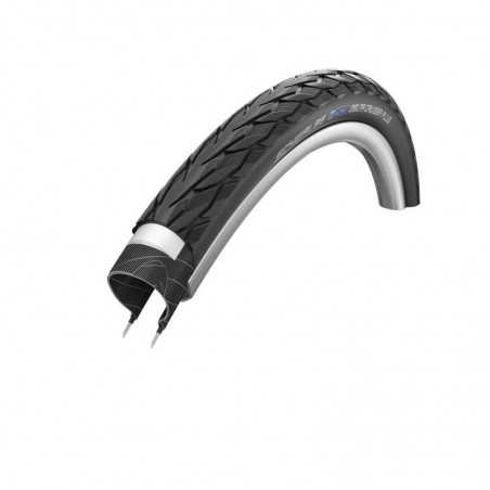SCHWALBE TIRE DELTA CRUISER PLUS 24x1 3/8 HS431 P-GUARD TWINSKIN SBC RIGIDA NEGRO REFL.(37-540) 703533