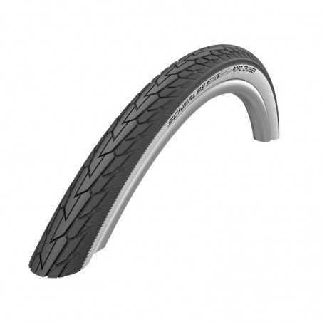 SCHWALBE TIRE ROAD CRUISER 24x1.75 K-GUARD GREEN COMPOUND HS484 TWINSKIN RIGIDA NEG/BLAN 47-507 318666
