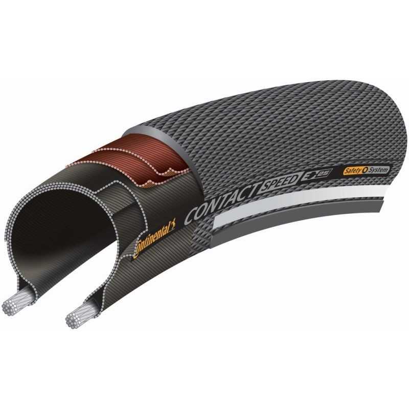 CONTINENTAL Cubierta neumático CONTACT SPEED 20x1.10 SKIN RIGIDA NEGRO 28-406 de 323057