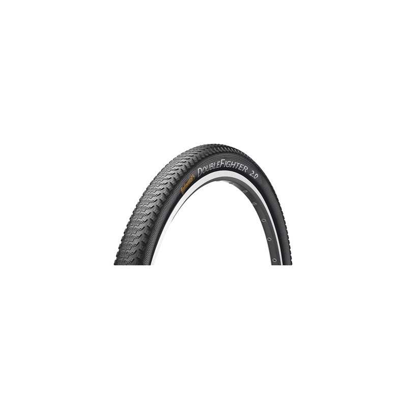 CONTINENTAL Cubierta neumático Double Fighter III 26x1.90 para bicicleta todo terreno con tacos comprobados y rápida la ciudad 3