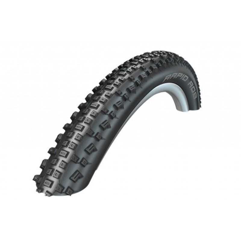 SCHWALBE Cubierta neumatico RAPID ROB 26x2.25 HS425 K-GUARD SBC LITESKIN RIGIDA NEGRO 57-559 703545