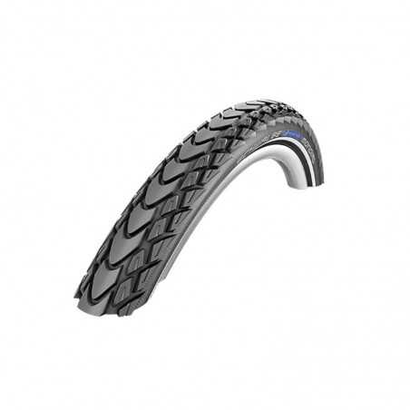 SCHWALBE TIRE MARATHON MONDIAL 27.5x2.00/650B DD V-GUARD HS428 PLEGABLE NEGRO REFLECTANTE 50-584 706288