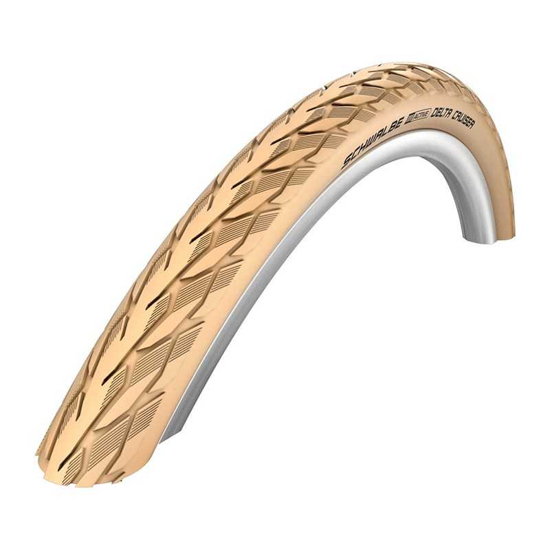 SCHWALBE Cubierta neumatico DELTA CRUISER PLUS 28x1.40 PUNCTUREGUARD RIGIDA CREMA 37-622 703074