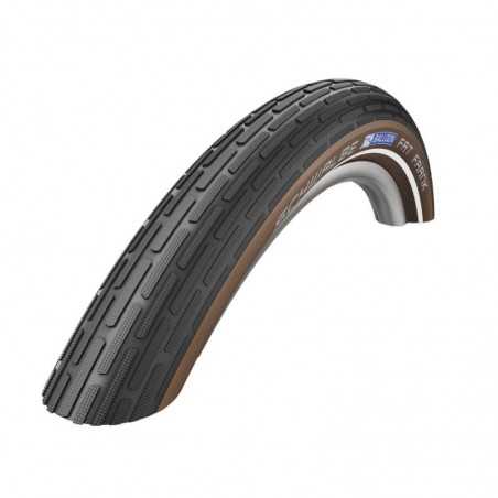SCHWALBE TIRE FAT FRANK 28x2.00 K-GUARD ACTIVELINE HS375 TWINSKIN RIGIDA NEGRO/CAFE REFL. 50-622 318456