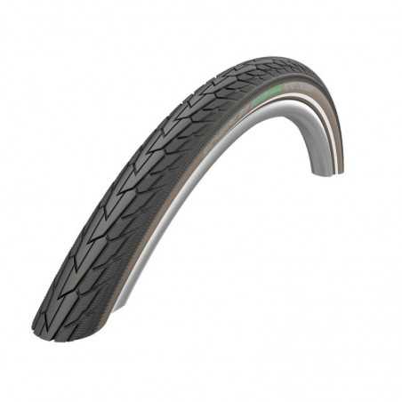 SCHWALBE CUBIERTA NEUMATICO ROAD CRUISER 28x1.75 K-GUARD GREEN COMPOUND HS484 TWINS. RIGIDA NEG/CAF? REFL 47-622 318689