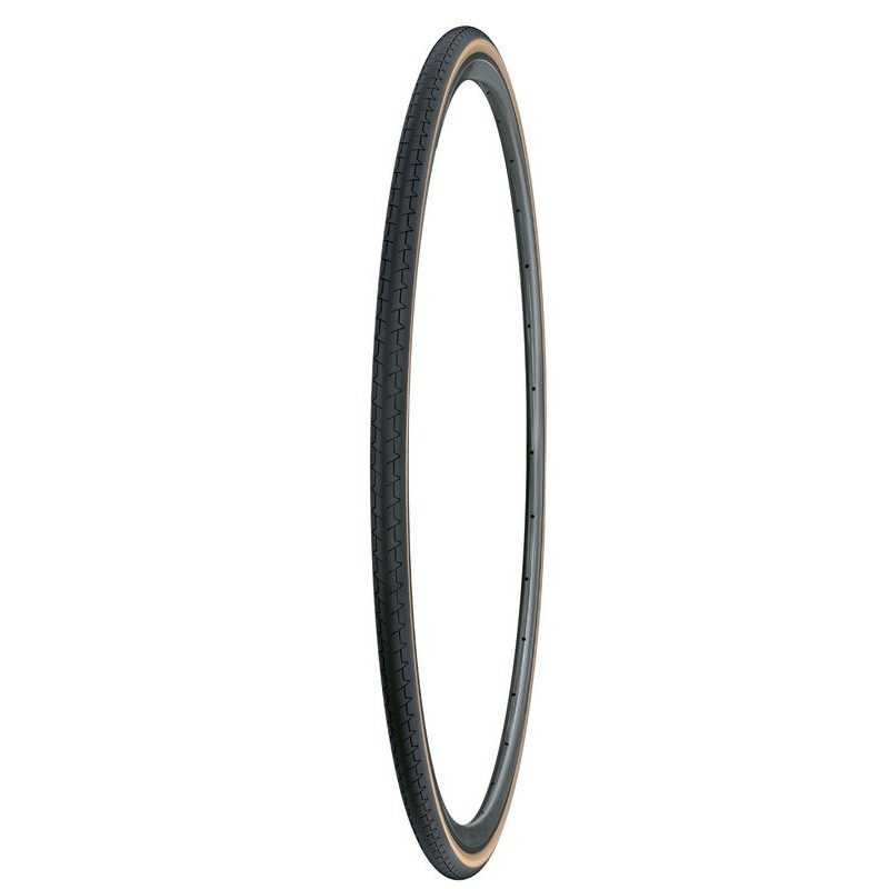 MICHELIN Neumático para bicicleta Dynamic Classic 700x20 con cubierta translúcida/negra y flancos marrones 31000
