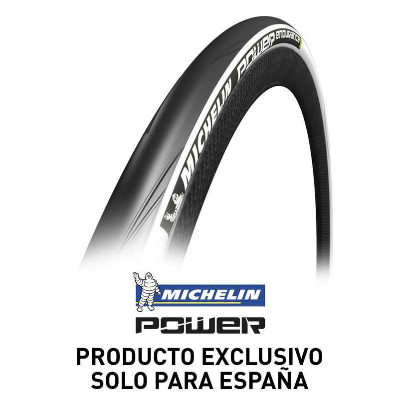 MICHELIN Cubierta neumatico negra POWER ENDURANCE 700X23 310027VAR