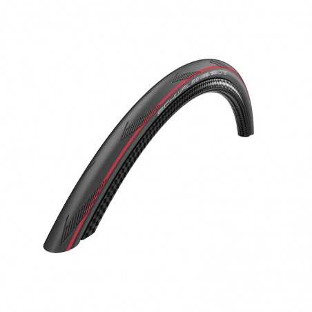 SCHWALBE Cubierta neumatico ONE 700x25 RACEGUARD HS464A PERFORMANCE LINE PLEGABLE NEGRO/ROJO O 25-622 704470