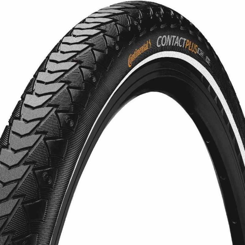 CONTINENTAL Cubierta neumatico rigida para bicicleta reflectante CONTACT PLUS SL 700x40C SAFETYPLUS BREAKER 40-622 709167