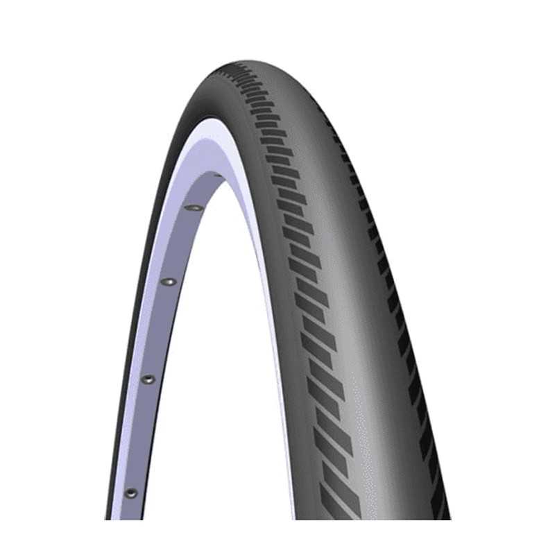 MITAS CUBIERTA NEUMATICO ARROW RACING PRO 700x28C WELTEX PLEGABLE NEGRO 706739