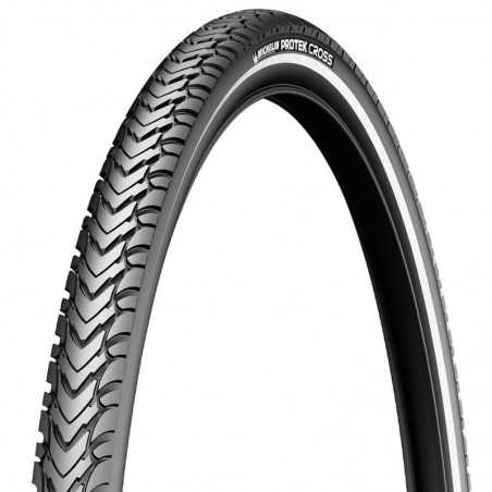MICHELIN CUBIERTA NEUMATICO PROTEK CROSS 28/700x47C ACCES LINE RIGIDA NEGRO REFLECTANTE 47-622 711232