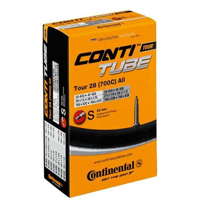 CONTINENTAL Camara de aire para bicicleta COMPACT 16X1 3/8-1.75 PRESTA 42 MM (32-305/47-349) 709176