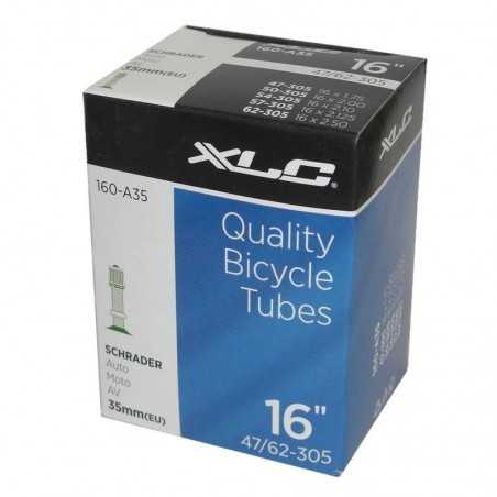 XLC Bicycle inner tube 160-A35 16 X1.75/2.125 47/62-305 STANDARD 35MM 160-A35 16 X1.75/2.125 47/62-305 STANDARD 35MM 2508160200