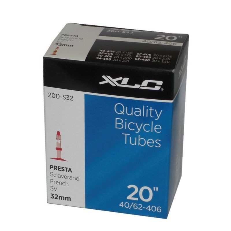 XLC Cámara de Aire para Bicicleta 20x1.5/2.5 40/62-406 32mm - Válvula Presta 2508200400