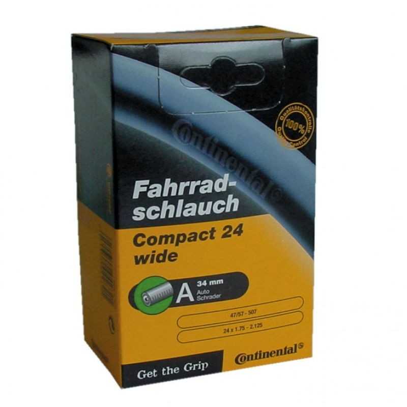 CONTINENTAL Camara de aire para bicicleta 24x1.75-2.125' COMPACT WIDE 40MM 321332