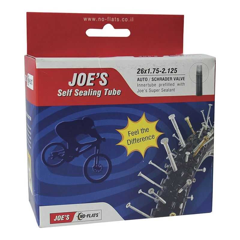 JOES INNERTUBE WITH SELF-SEALING LATEX WITH SCHRADER VALVE 26x1.95-2.125 26x1.95-2.125 332A5
