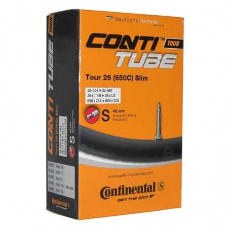 CONTINENTAL Bicycle inner tube 26x1 1/4' TOUR SLIM 42MM 26x1 1/4' TOUR SLIM 42MM 321207