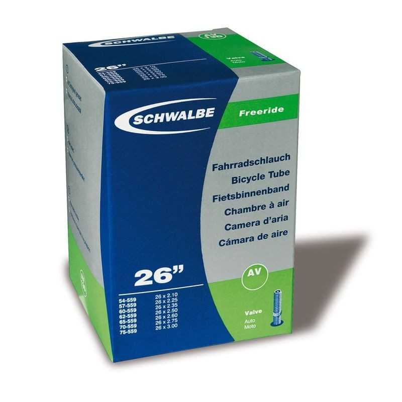 SCHWALBE Bicycle inner tube 26x2.10-3.00 FREERIDE V.STANDARD 40MM 26x2.10-3.00 FREERIDE V.STANDARD 40MM 318605
