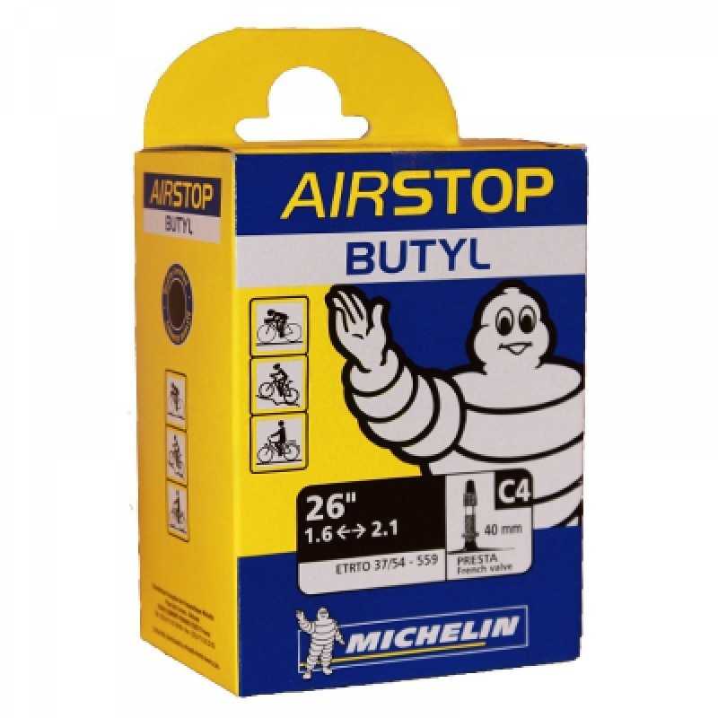 MICHELIN Camara de aire para bicicleta 26-C4 PRESTA 40 MM 90800017