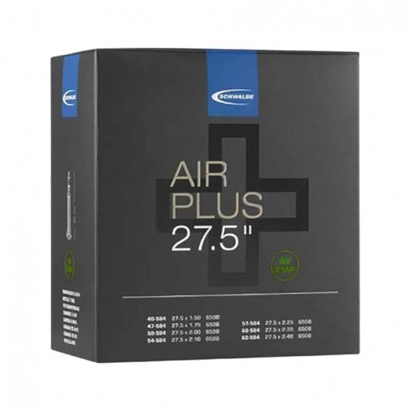 SCHWALBE Camara de aire para bicicleta AV21AP AIR PLUS 27.5 STANDARD 40 MM (40/62-584) 709261