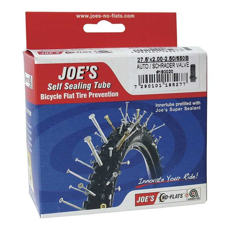 JOES Camara valvula schrader gruesa con latex antipinchazos 27.5x1.90-2.35 332A3