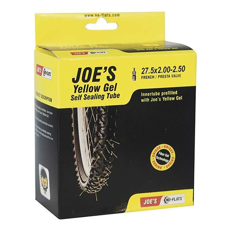 JOES INNERTUBE WITH SELF-SEALING LIQUID GEL WITH SCHRADER VALVE 27.5x2.00-2.50 27.5x2.00-2.50 332A8