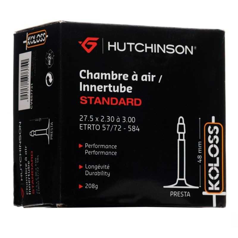 HUTCHINSON Cámara de aire con válvula presta fina 27.5x2.30-3.00 48mm 316800