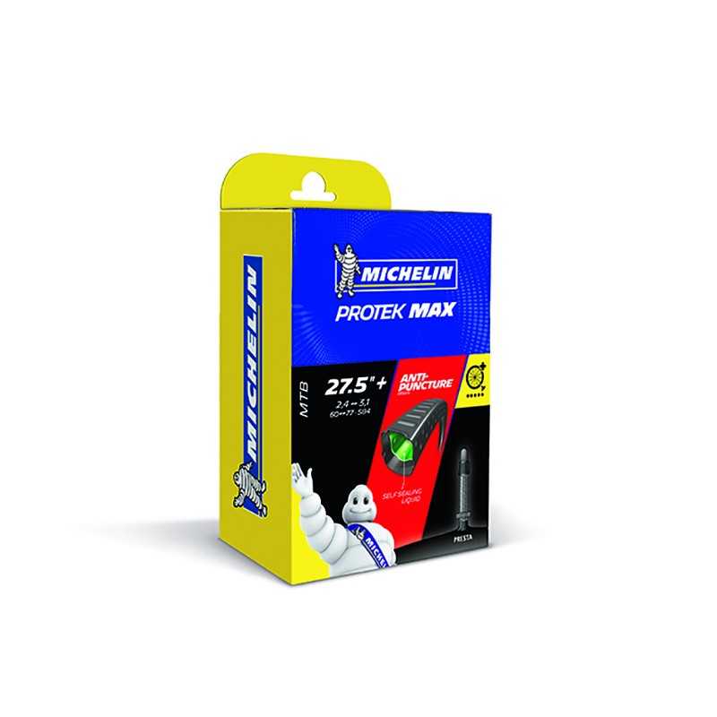 MICHELIN Camara de aire para bicicleta PROTEK MAX 27.5X2.40-3.00 40 MM 706492