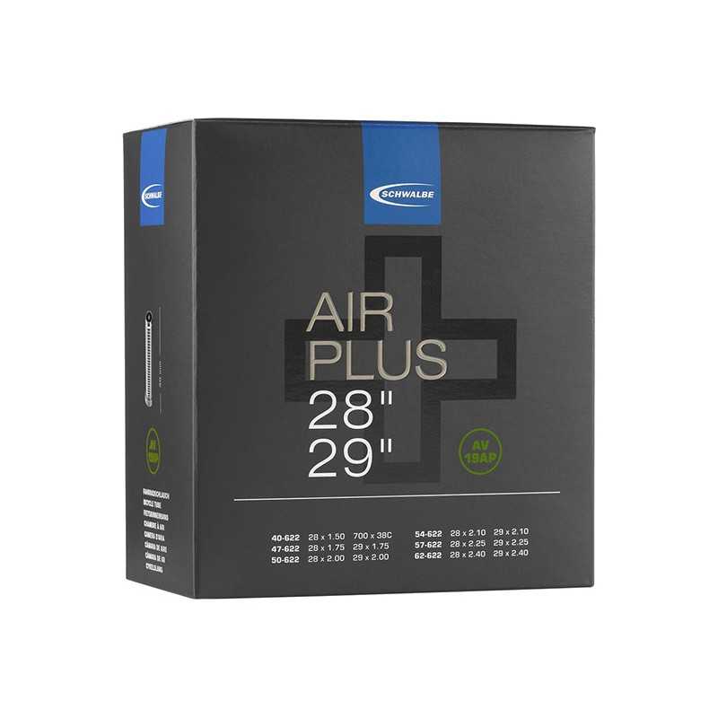 SCHWALBE Camara de aire para bicicleta AV19AP AIR PLUS 28 STANDARD 40 MM (40/62-622) 709264