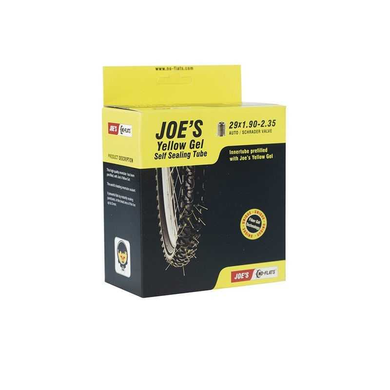JOES Cámara JOE'S con Gel Antipinchazos Schrader Gruesa 29x1.90-2.35 33299