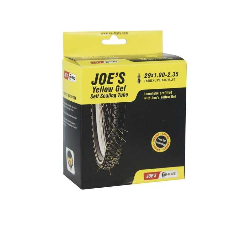 JOES Cámara de bicicleta con gel antipinchazos JOE'S - 29x1.90-2.35, válvula Presta fina 332A0