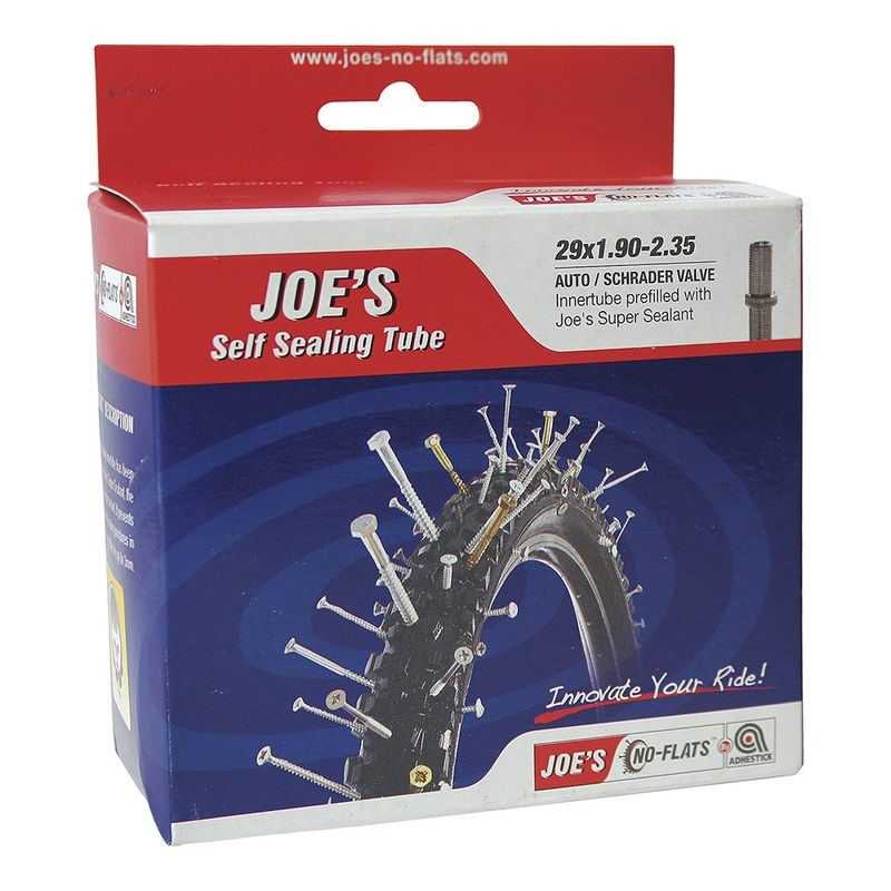JOES Camara valvula schrader gruesa con latex antipinchazos 29x1.90-2.35 332A1