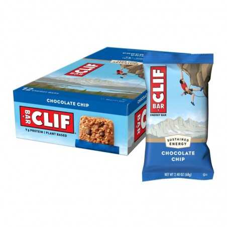 CLIF Box of 12 chocolate and chip flavor energy bars 722252387486