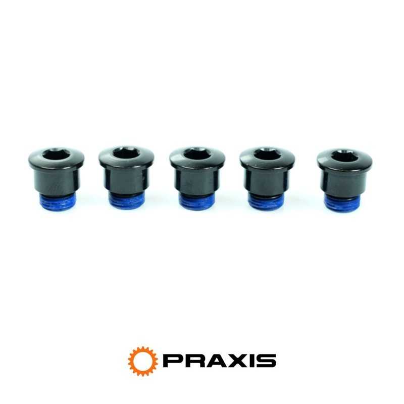 PRAXIS Juego 5 tornillos para pedalier CR ALLOY ROAD 5/6 MM ALLEN 48/32 TP-4832