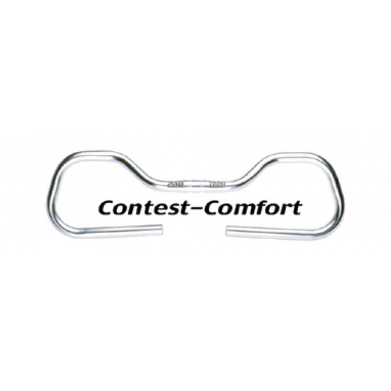 ERGOTEC Anodized aluminum bicycle handlebar 25.4 height CONTEST COMFORT 42 MM 3º CONTEST COMFORT 42 MM 3º 374087VAR