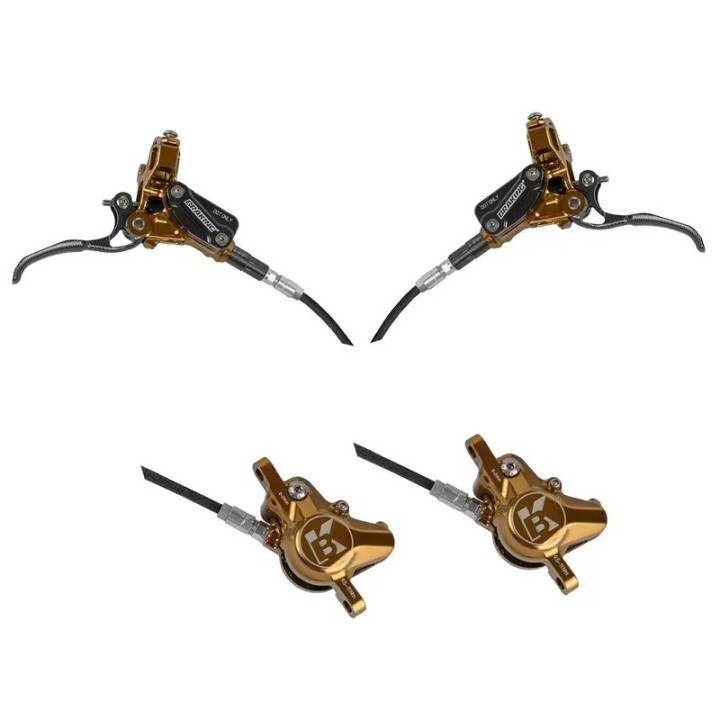 BRAKING Kit maneta freno + pinza con latiguillo FIBRA DE ARAMIDA para bicicleta INCAS 2.0 Ø5 MM 1120635