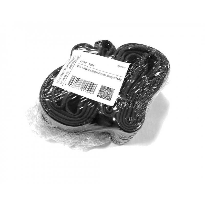 V BIKE Lote de 2 cámaras aire para bicicleta 20 - Válvula Schrader 35mm 44431