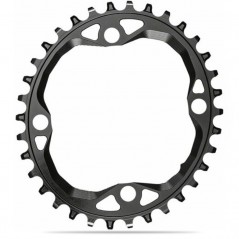 ABSOLUTE BLACK 4 arms oval plate 76 BCD 1X10 12V 718938