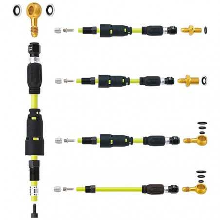 JAGWIRE Kit ovalillos/pins/tuercas para latiguillo freno SRAM G2 ULTIMATE/RSC/RS/R/AVID XX BANJO 720901