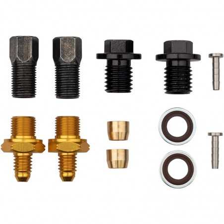 JAGWIRE Kit ovalillos/pins/tuercas para latiguillo freno SHIMANO DURA ACE/ULTEGRA/105/TIAGRA/GRX 720904