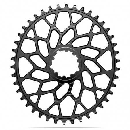 ABSOLUTE BLACK ALUMINUM CHAINRING BEACH RACING DIRECT MOUNT 0 MM OFFSET SRAM 722435