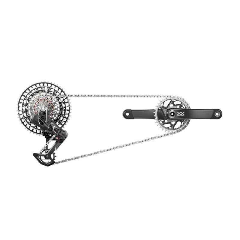 SRAM electronic group bicycle XX SL T-TYPE EAGLE AXS DUB POD DIRECT MOUNT 1X12V (10-52) 107436VAR
