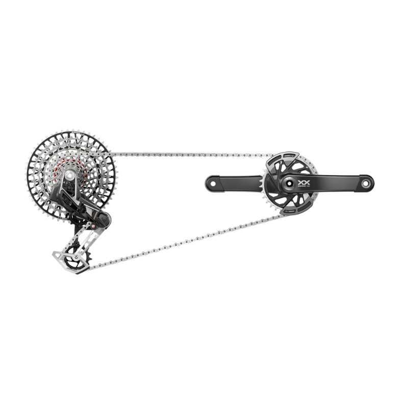 SRAM electronic group bicycle XX T-TYPE EAGLE AXS WIDE DUB POD DIRECT MOUNT 32T 1X12V (10-52) 107442VAR