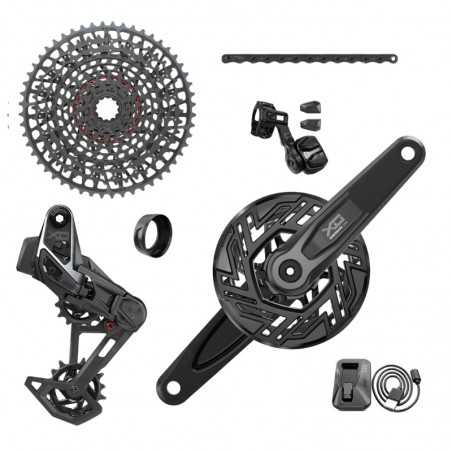 SRAM Grupo electrónico bicicleta sin bielas X0 T-TYPE EAGLE AXS E-MTB 104 BCD 36T 1X12V (10-52) 107451