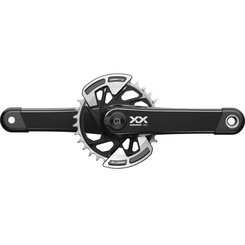 SRAM Juego de bielas con potenciometro carbono sin cazoletas XX EAGLE WIDE DUB ROSCA 32T 107554VAR