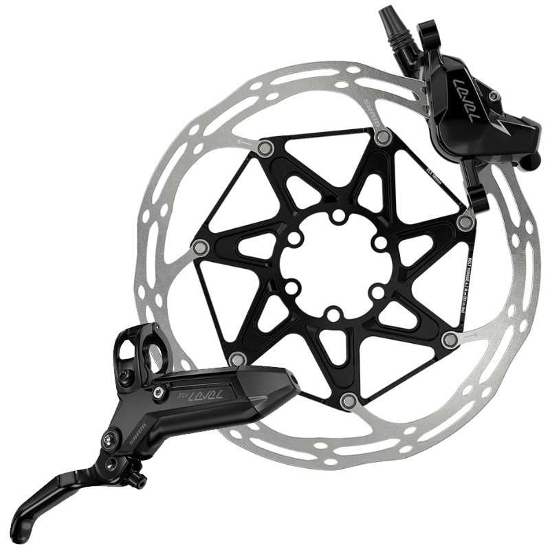 SRAM Freno de disco trasero hidráulico 2 pistones carbono LEVEL ULTIMATE STEALTH C1 2000 MM MMX 107817