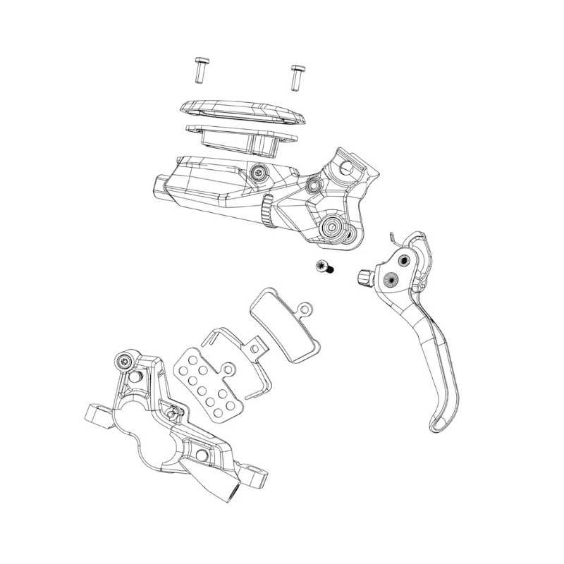 SRAM Abrazadera para maneta de freno con tornillo acero inoxidable HINGE-CLAMP CODE/G2/GUIDE/LEVEL/ELIXIR/DB 107831