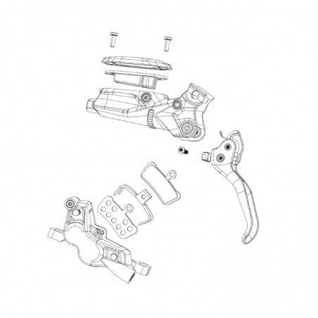 SRAM Abrazadera para maneta de freno con tornillo acero inoxidable HINGE-CLAMP CODE/G2/GUIDE/LEVEL/ELIXIR/DB 107831
